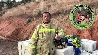 Today I joined to make a fire line with Desung I am  so happy volunteering for our community .