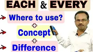 Each And Every | How to use it perfectly in sentences | With proper examples | #each  #every