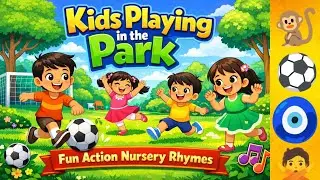 Kids Playing in the Park | Fun Action Nursery Rhymes for Toddlers & Preschool Children