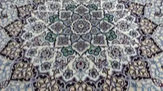 Wool And Silk Ivory Persian Nain 400 KPSI Signed Habibian Hand-Knotted Oriental Rug232095