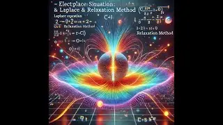 Simulations of potential and fields, equiv potential surface | Laplace equation | Relaxation Method