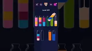 Get Color Bottle Game level 209 #shorts #pggaming