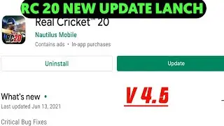 Rc 20 New update lanch || rc 20 bug fixes update launch no more features add &hearts;️🔥