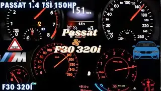 Vw Passat B8 VS Bmw F30 320i ED 0-160 Race