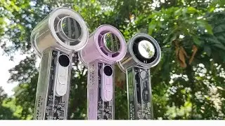 Fan X05 Mini Fan Strong Wind 100 Gear Wind Speed ​​Turbo Fan Digital Fan Unboxing Review