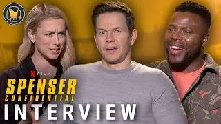 Mark Wahlberg, Winston Duke and Iliza Shlesinger I Spenser Confidential Cast Interviews