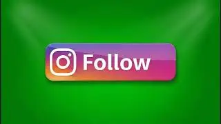Realistic Instagram Follow Green Screen Overlay: Free HD Stock Footage