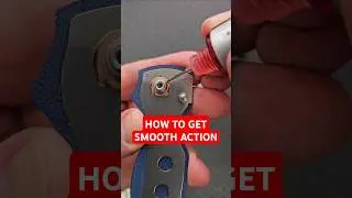 How To Get SMOOTH Action On Your Folding Knife! #shorts #improve #howto