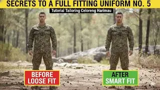 Tutorial Tailoring Uniform Army Malaysia (Slim Fit