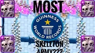 Most Skeleton Army in Clash Royale!!! World Record???
