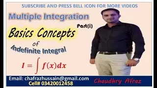 Indefinite Integral |Multiple Integration| Calculus||SAT-UGAT-GRE|| Hindi/Urdu