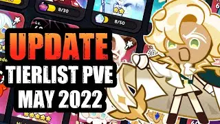 UPDATE !!! TIER LIST PVE MAY 2022 - COOKIE RUN KINGDOM