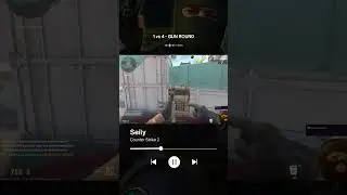 1 vs 4 - Gun Round GLOCK #cs2 #gaming #twitch