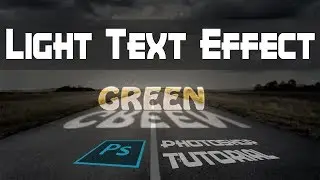 Create Light Text Effect in Photoshop - TECHPIXELZ