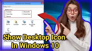 how to Show desktop icon in windows 10 ? | windows 10 | nasir shafiq official
