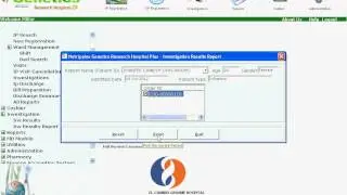 Manage Test  or Investigation Result Print Combinations , Genetic Research Hospital Plus