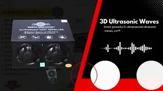 Strong Wave Ultrasound All Pest Repeller Machine 13R-Duo Non-Toxic, Easy to Use Pest Control Device