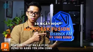 Học vẽ 3D với Autodesk Fusion - Ng&agrave;y 8 - Thiết kế bảng t&ecirc;n logo để b&agrave;n