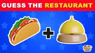 Guess the Fast Food Restaurant Emoji 🍔 | Kids Quiz | Hello Tesha