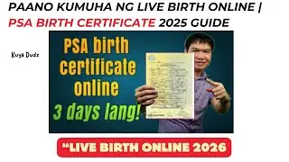 Paano Kumuha ng Live Birth Online | PSA Birth Certificate  Guide - updated