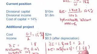 ACCA P5 Divisional Performance Measurement, ROI and RI Compared, Annuity Depreciation