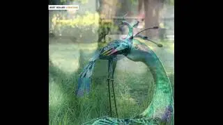 Solar Powered Majestic Peacock Garden Statue || Best Solar Lighting