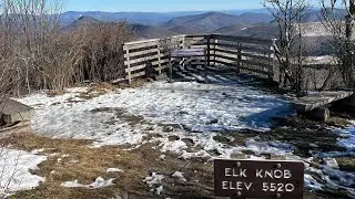 Elk Knob,NC- Summit in snow and ice!