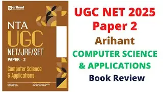 UGC NET Paper 2 for 2025 | Computer Science & Applications Arihant CSE Book Review | NTA SET JRF