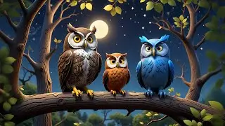 Seven Flying Owls Hoot at Night | Fun Nursery Rhyme for Kids | Baby Songs and Preschool Learning