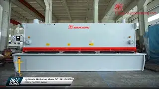 China Hydraulic Guillotine shear 16mm 6meter DAC360s system for Sheet Metal