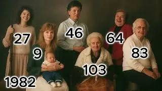 Timeline of an AMERICAN FAMILY across 7 generations #family