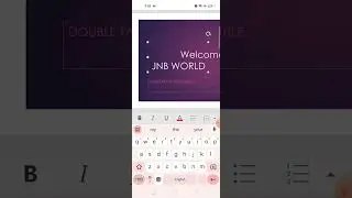 POWERPOINT PPT PRESENTATION IN MOBILE PHONE || PPT slides on mobile phone