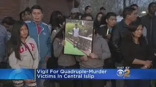 Vigil Held For Victims In Central Islip Quadruple Homicide