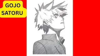 Как нарисовать Годзё Сатору 🔥 из аниме «Дзюцу Кайсен» | Подробный пошаговый урок рисования