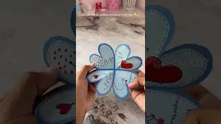 Heart squash card #shortviral #diy #hany2607 #youtubeshorts #giftsforher #handmadegifts #craftideas