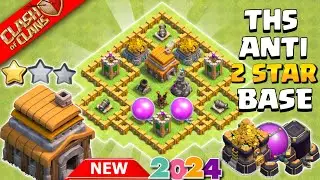 New Town hall 5(Th5) Base | Town hall 5(Th5) Farming/Trophy/Pushing | New Coc Th5 Base (Link) 2024