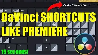 DaVinci Resolve Keyboard Shortcuts Like Premiere Pro | Quick Customization Tutorial