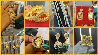 light weight gold jewellery designs with price 🍁 || Gold earrings | Gold pendant designs