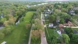 Fox River Bike Trail, Elgin Drone style