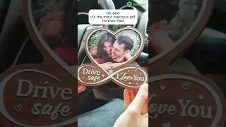 All Of Me Loves All Of You | Custom Shape Wooden Car Visor Clip #car