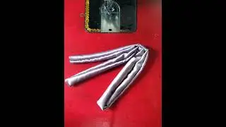 how to make scrunchies( satin silk Bow ). cutting and stitching full video #ritukant 6532
