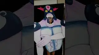 My cardboard stand puppet of Cream for my Vanilla Ice cosplay #jjba #jojosbizzareadventure