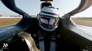 Pályán a Williams FW45-öse /// Williams FW45 on Track (Rollout with onboards) #F1 #Williams #FW45