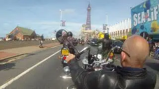 bikers funeral blackpool bikes and trikes part 2. on the promenade.