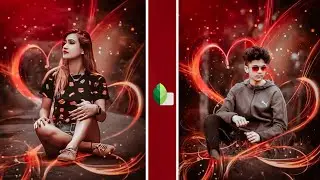 Snapseed Creative Heart' Photo Editing। Snapseed Background Colour Change।@Shailesh Editing zone