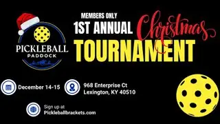 Pickleball Paddock Christmas Tournament - Men&rsquo;s Open - Trevar Sizemore & Colten Ponder