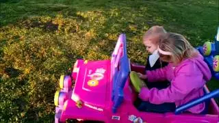 Emma's modded Barbie Jeep
