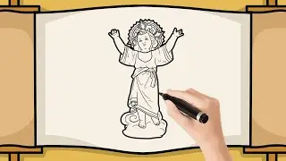  🎨 Cómo dibujar al DIVINO NIÑO JESÚS | Dibujo sencillo y hermoso
