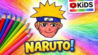 How to draw NARUTO UZUMAKI step by step, EASY drawing #naruto #narutouzumaki #narutofans 