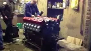 Transmash V12 Probelauf